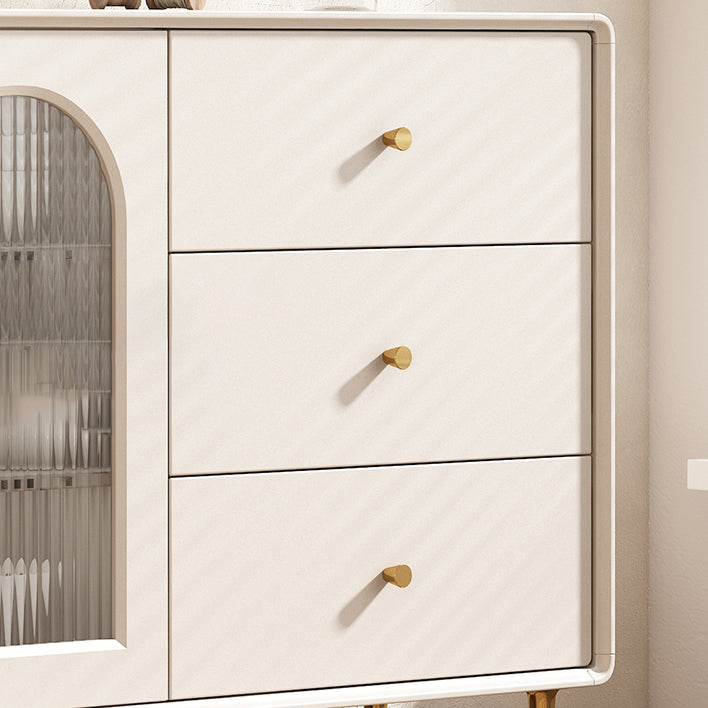 Modern Style Sideboard Wood Side Board with Cabinets and Drawers