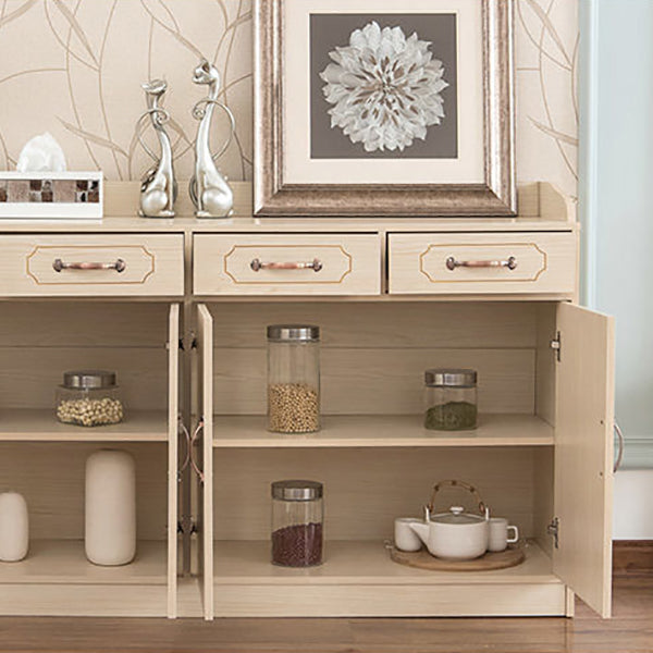 Modern Style Side Board Wood Sideboard with Drawers and Cabinets