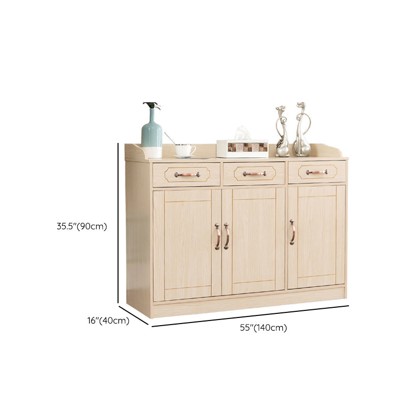 Modern Style Side Board Wood Sideboard with Drawers and Cabinets