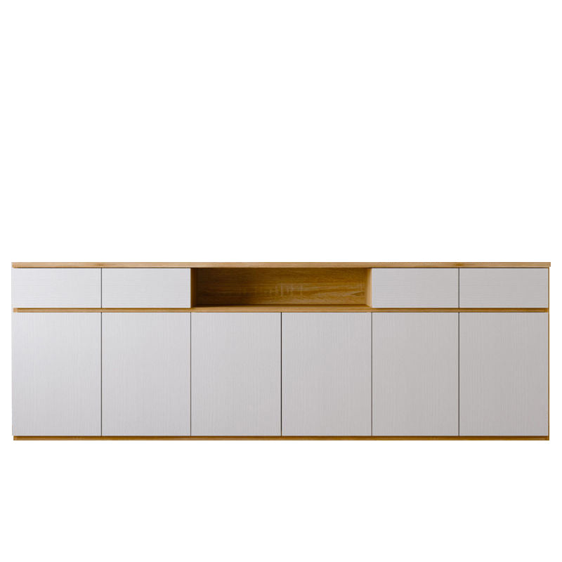 Modern Style Side Board Wood Sideboard with Cabinets and Drawers