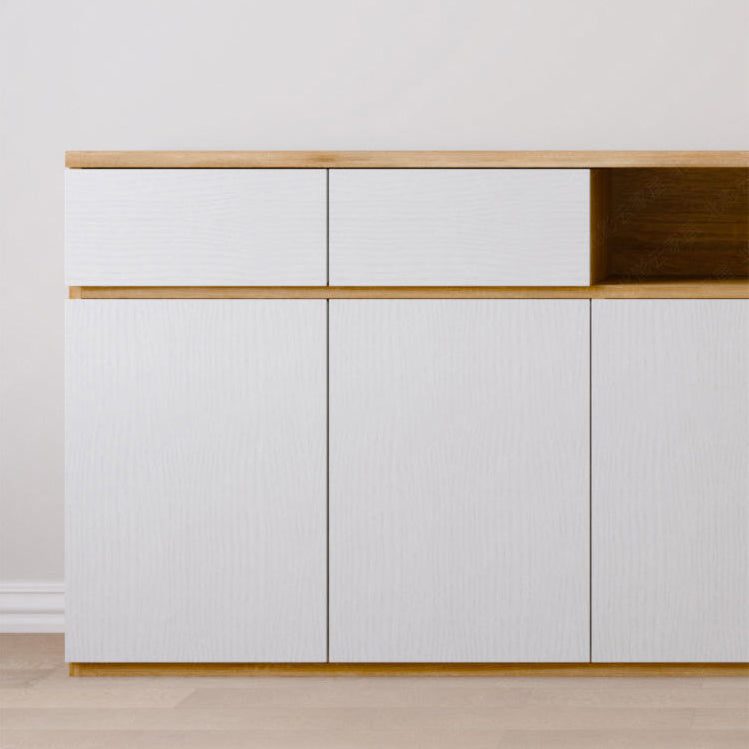 Modern Style Side Board Wood Sideboard with Cabinets and Drawers