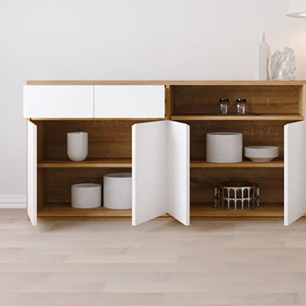 Modern Style Side Board Wood Sideboard with Cabinets and Drawers