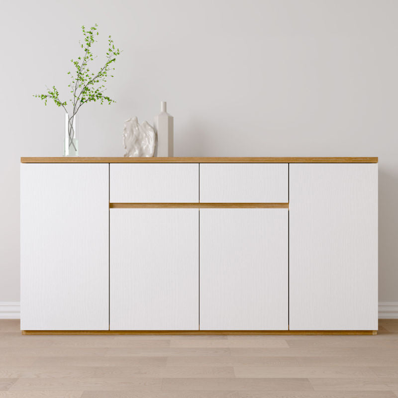 Modern Style Side Board Wood Sideboard with Cabinets and Drawers