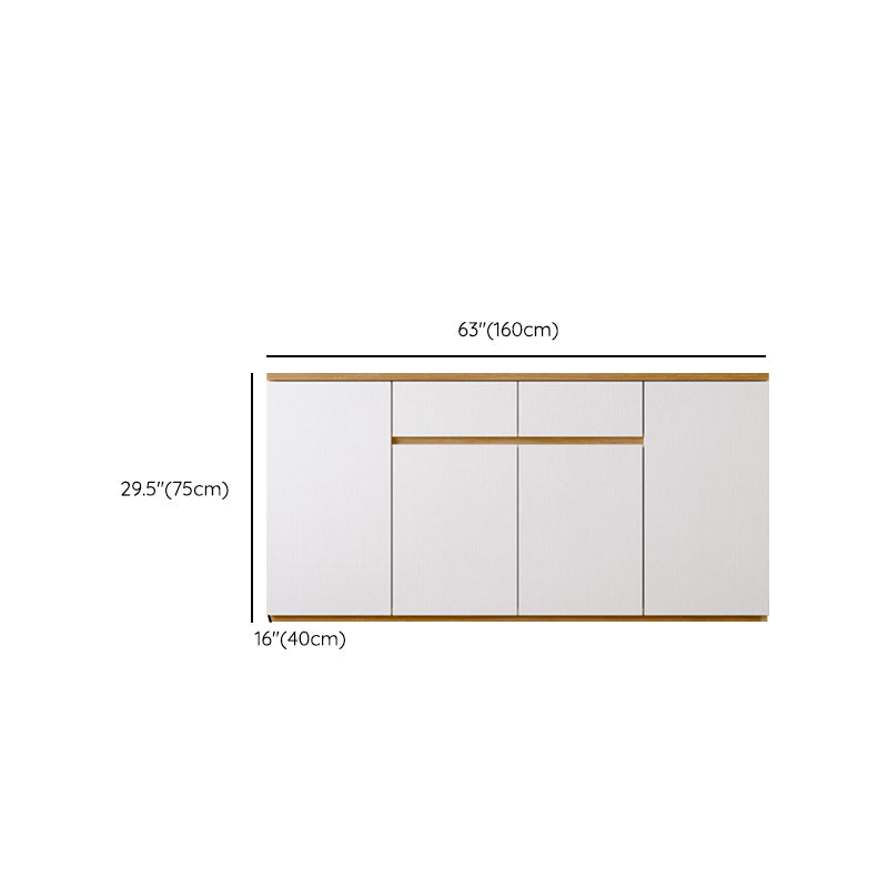 Modern Style Side Board Wood Sideboard with Cabinets and Drawers