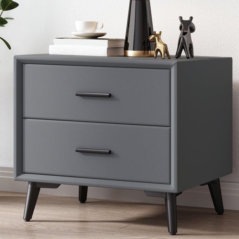 Contemporary Accent Table Nightstand Drawer Storage Nightstand