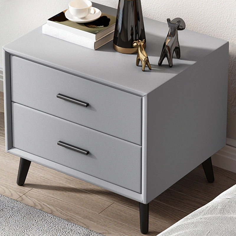 Contemporary Accent Table Nightstand Drawer Storage Nightstand