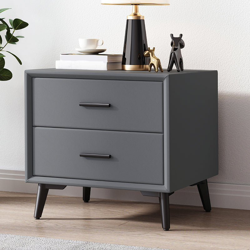 Contemporary Accent Table Nightstand Drawer Storage Nightstand