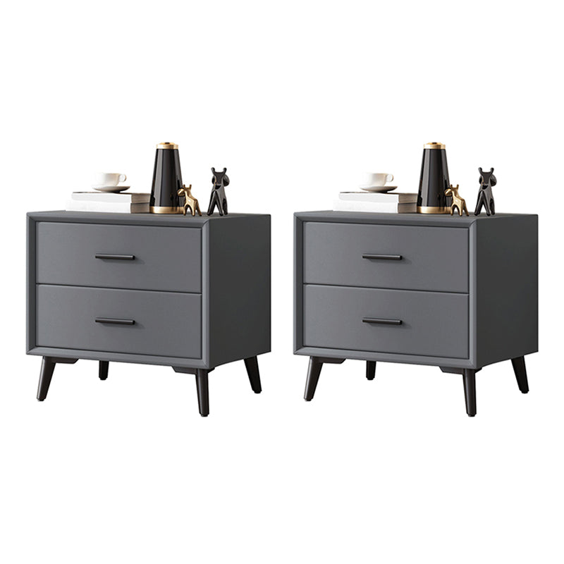 Contemporary Accent Table Nightstand Drawer Storage Nightstand