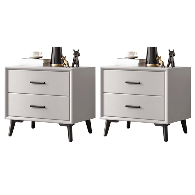 Contemporary Accent Table Nightstand Drawer Storage Nightstand