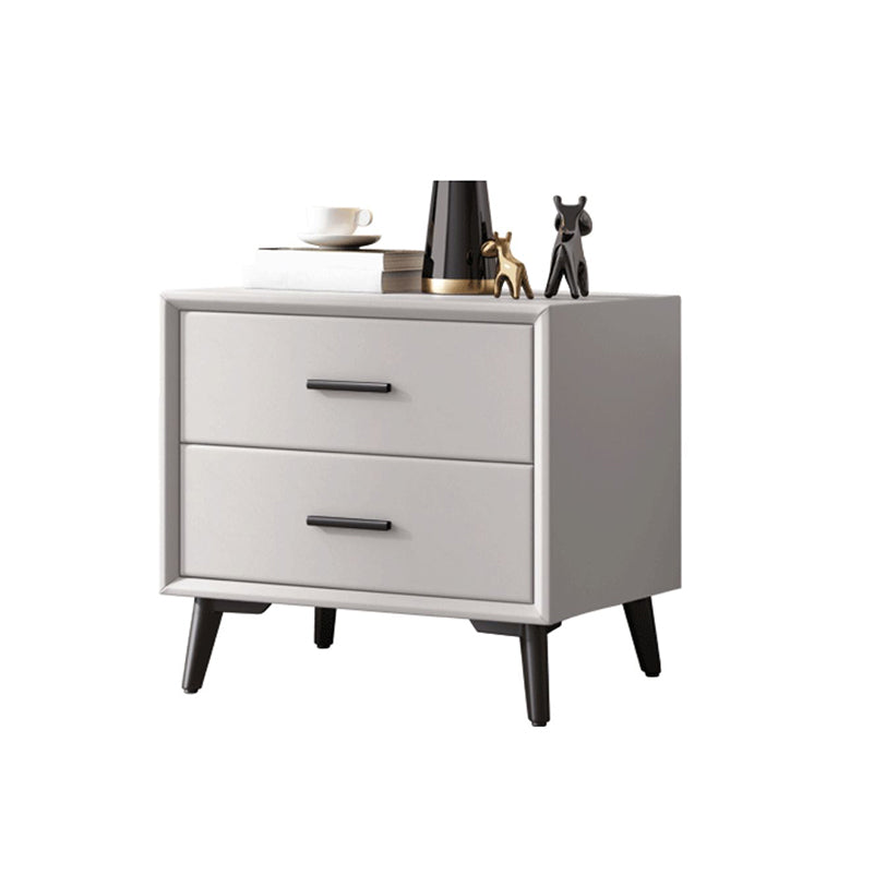 Contemporary Accent Table Nightstand Drawer Storage Nightstand