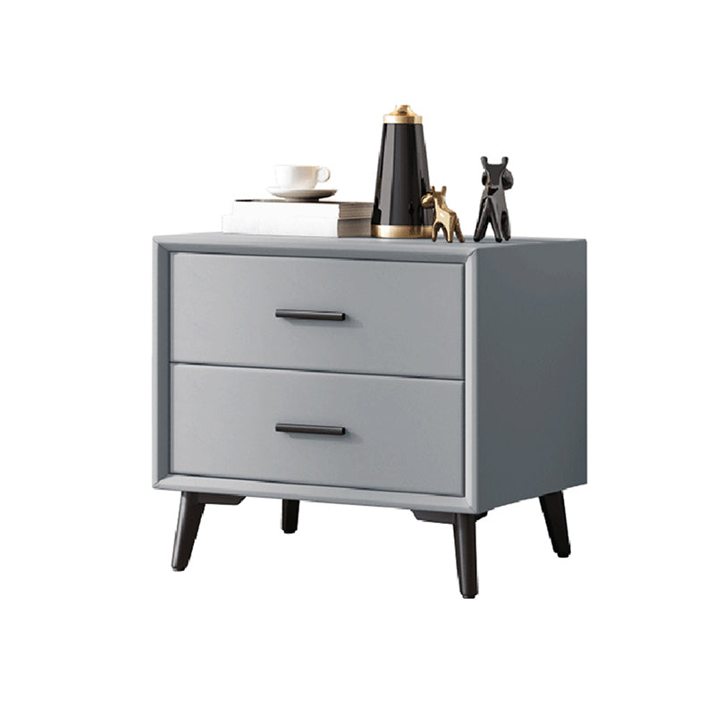 Contemporary Accent Table Nightstand Drawer Storage Nightstand