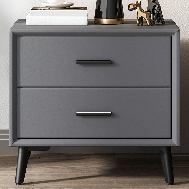 Contemporary Accent Table Nightstand Drawer Storage Nightstand