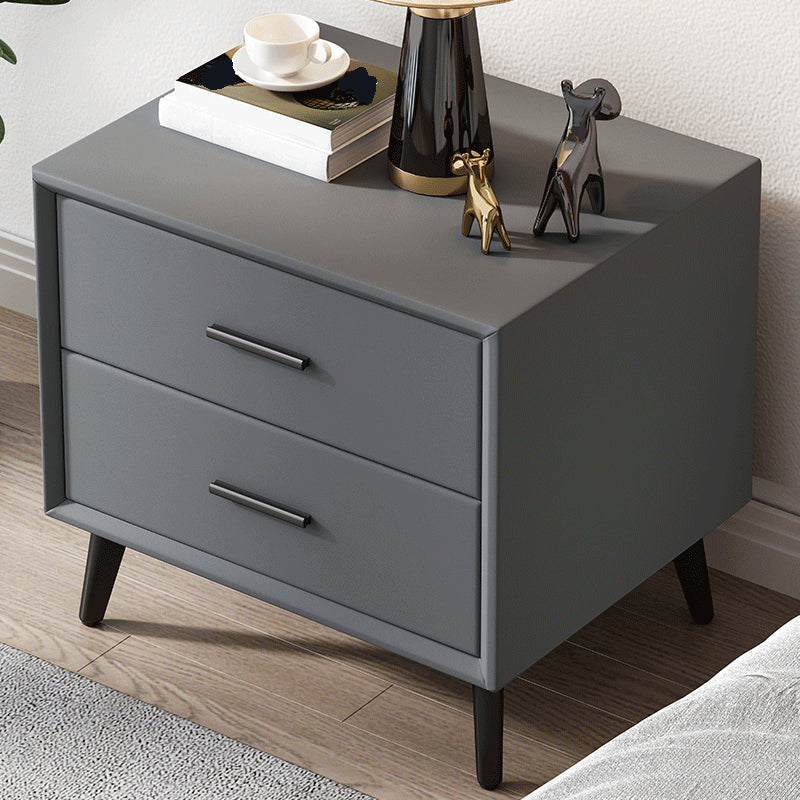 Contemporary Accent Table Nightstand Drawer Storage Nightstand