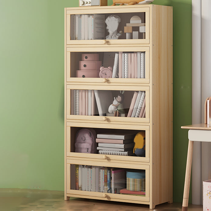 Freestanding Standard Kids Bookcase Nordic Light Wood Standard Bookcase