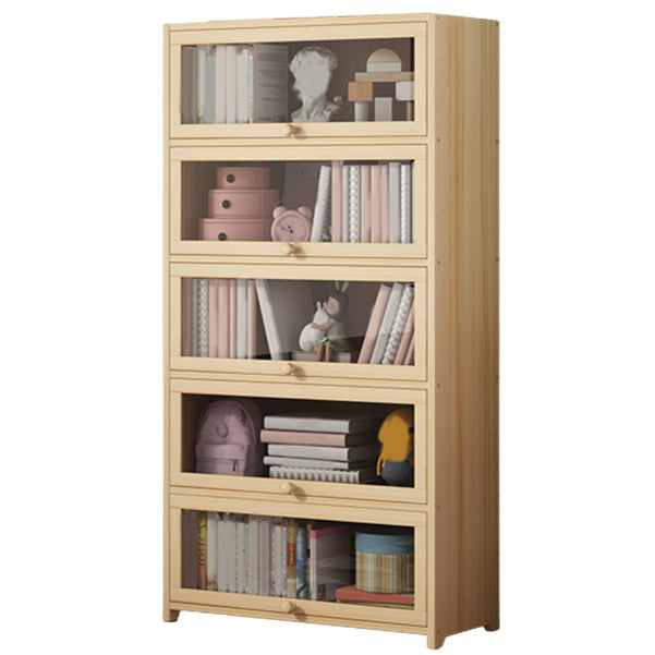 Freestanding Standard Kids Bookcase Nordic Light Wood Standard Bookcase