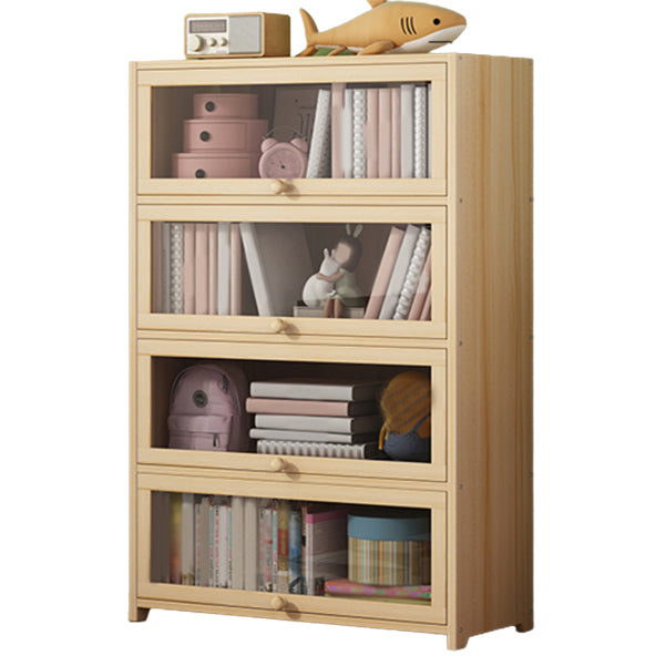 Freestanding Standard Kids Bookcase Nordic Light Wood Standard Bookcase