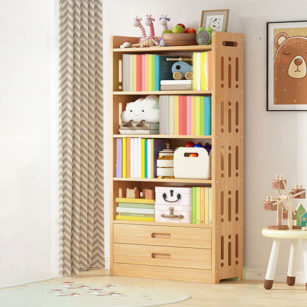 Freestanding Standard Kids Bookcase Nordic Light Wood Standard Bookcase