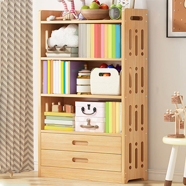 Freestanding Standard Kids Bookcase Nordic Light Wood Standard Bookcase