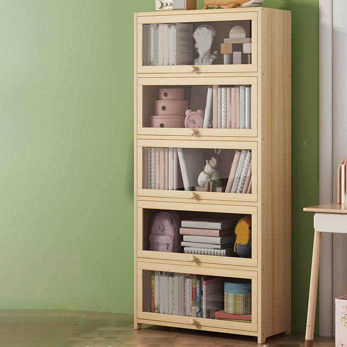 Freestanding Standard Kids Bookcase Nordic Light Wood Standard Bookcase