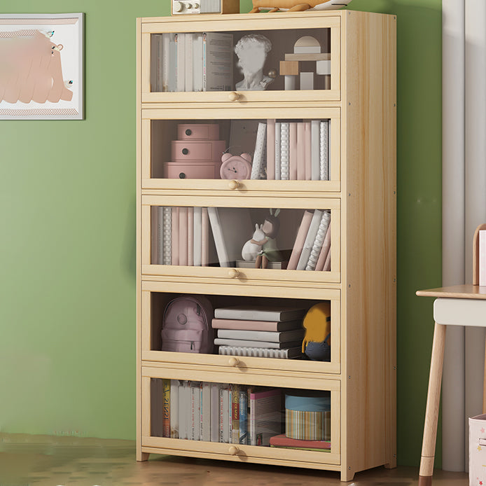 Freestanding Standard Kids Bookcase Nordic Light Wood Standard Bookcase