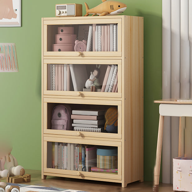 Freestanding Standard Kids Bookcase Nordic Light Wood Standard Bookcase