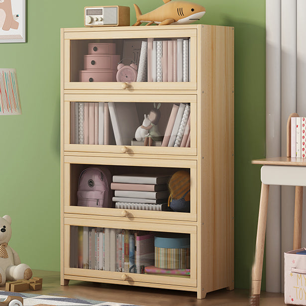 Freestanding Standard Kids Bookcase Nordic Light Wood Standard Bookcase