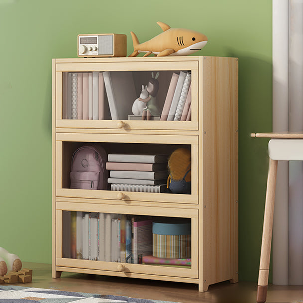 Freestanding Standard Kids Bookcase Nordic Light Wood Standard Bookcase