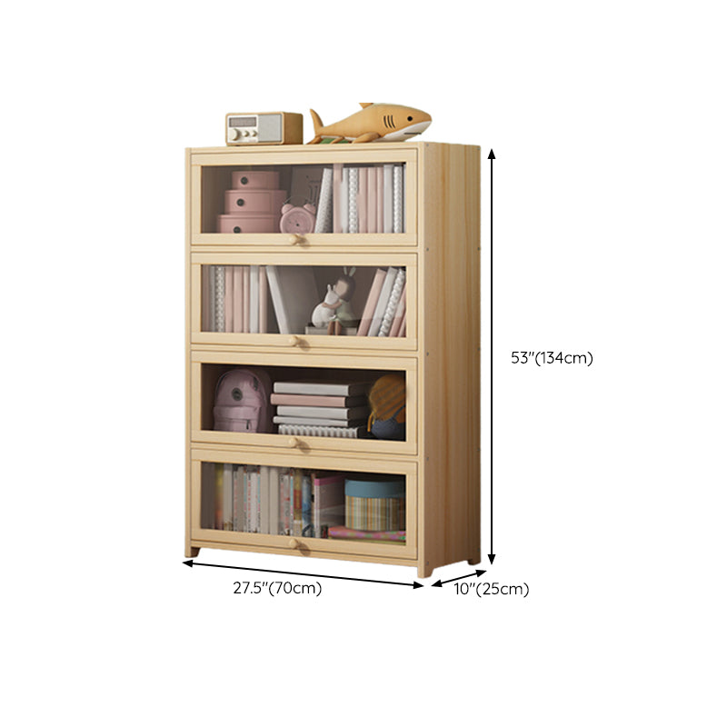 Freestanding Standard Kids Bookcase Nordic Light Wood Standard Bookcase