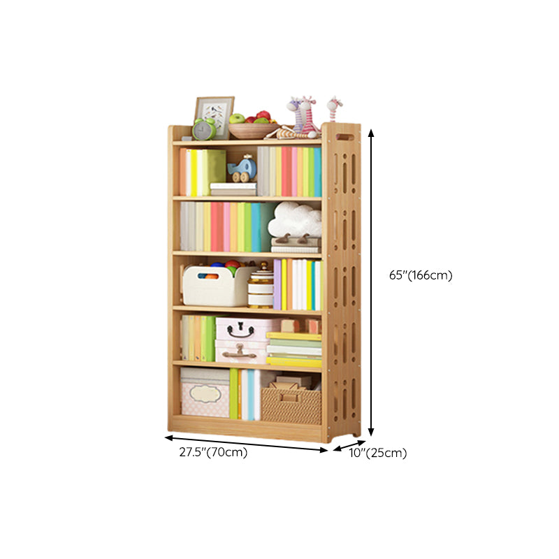 Freestanding Standard Kids Bookcase Nordic Light Wood Standard Bookcase