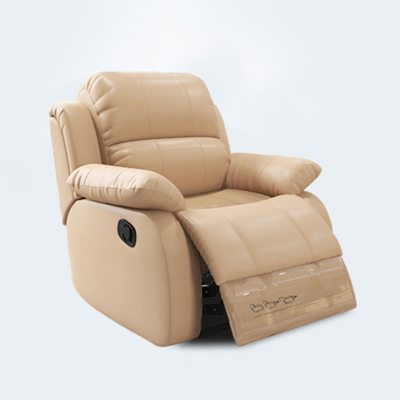 Modern Lumbar Support Recliner Chair Genuine Leather Standard Recliner