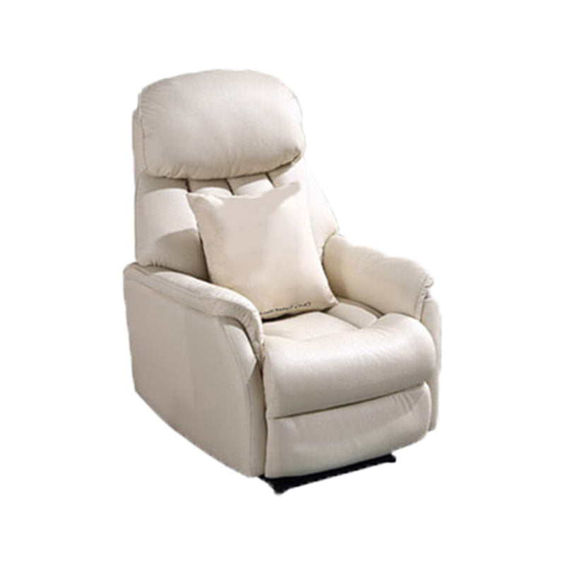 31.5" Wide Genuine Leather Recliner Traditional Recliner Chair with Swivel Glider Base