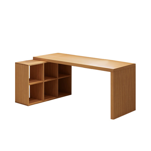 Modern Solid Wood Office Desk L-Shape Writing Desk for Office