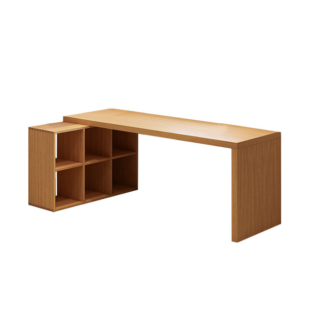 Modern Solid Wood Office Desk L-Shape Writing Desk for Office