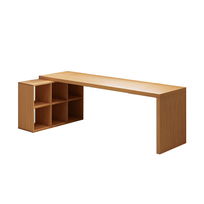 Modern Solid Wood Office Desk L-Shape Writing Desk for Office