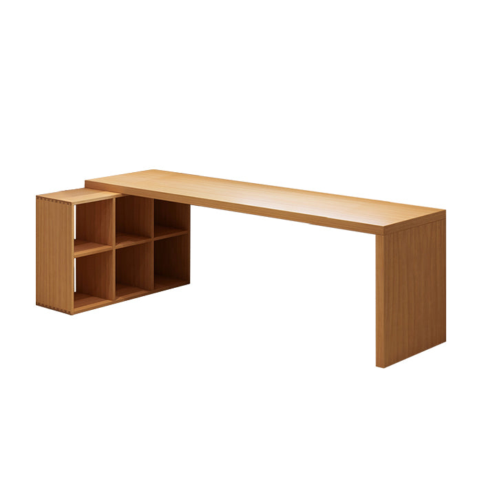 Modern Solid Wood Office Desk L-Shape Writing Desk for Office