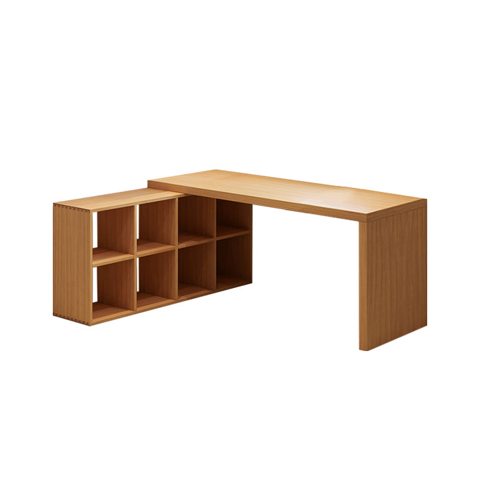 Modern Solid Wood Office Desk L-Shape Writing Desk for Office