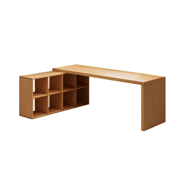 Modern Solid Wood Office Desk L-Shape Writing Desk for Office