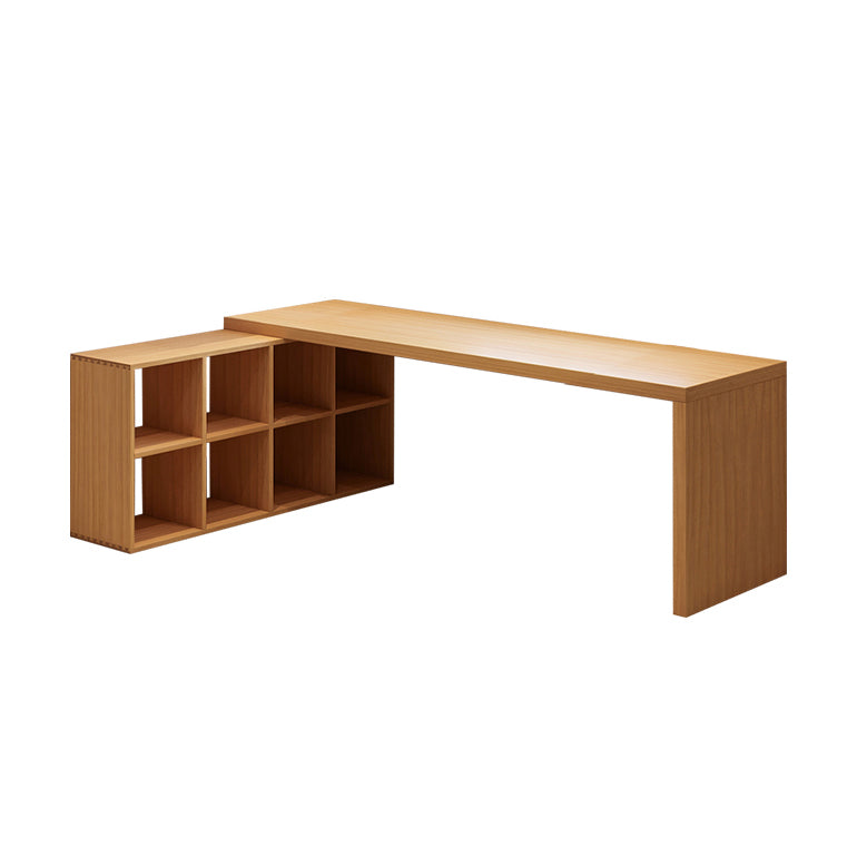 Modern Solid Wood Office Desk L-Shape Writing Desk for Office