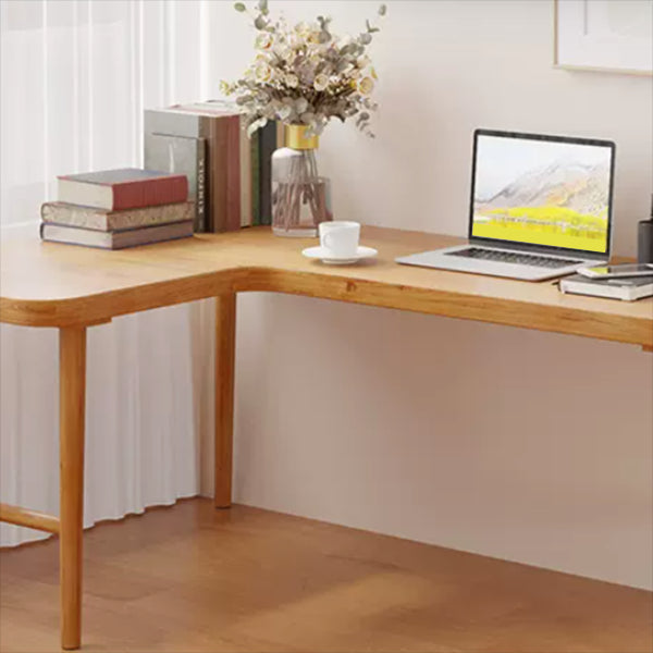 Industrial Solid Wood Writing Desk L-Shape Office Desk for Office