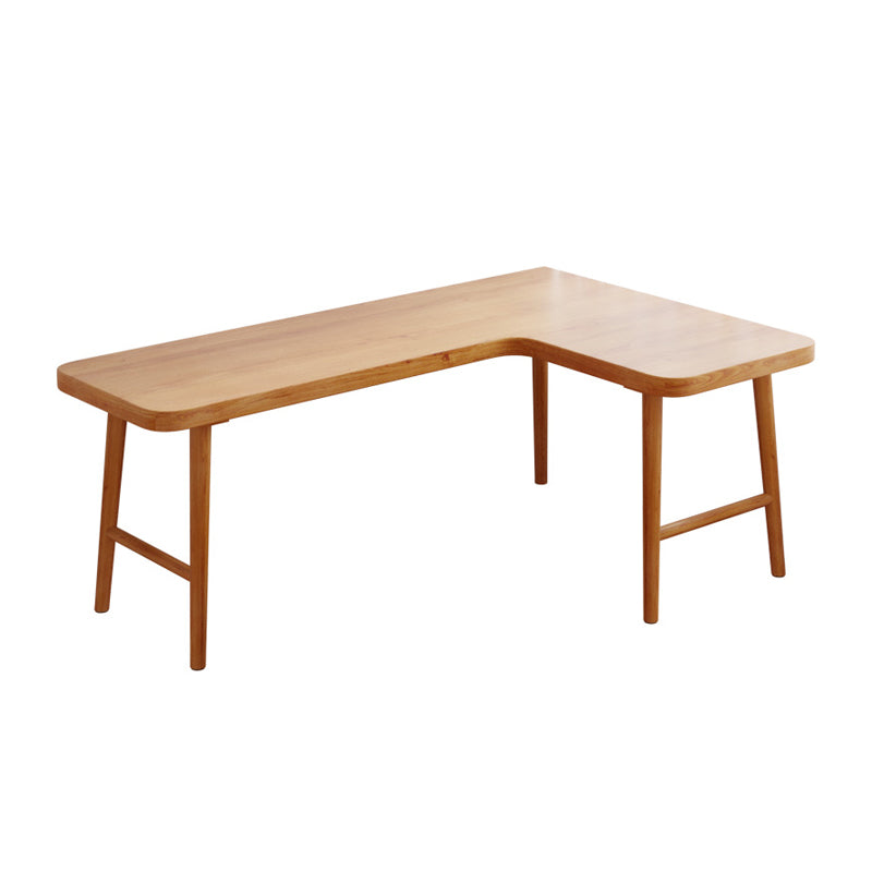 Industrial Solid Wood Writing Desk L-Shape Office Desk for Office