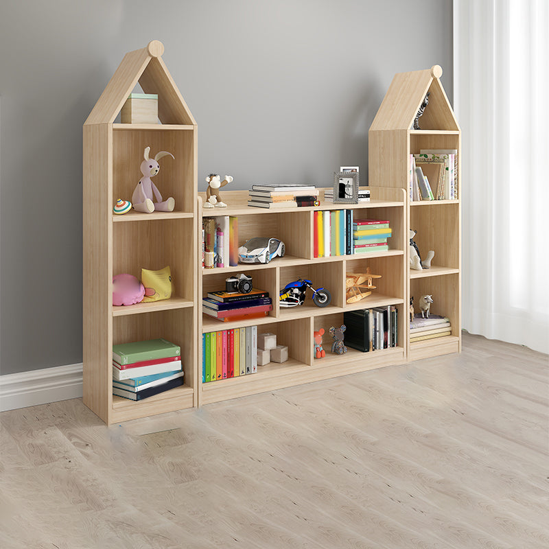 Solid Wood Kids Storage Cubby Nordic Home Freestanding Bookcase