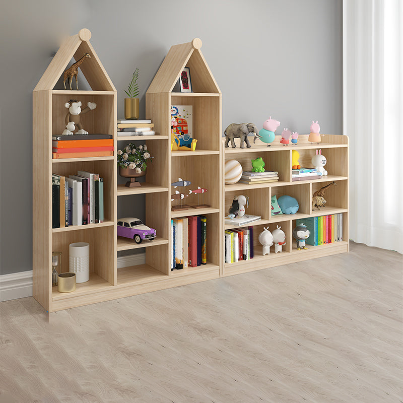 Solid Wood Kids Storage Cubby Nordic Home Freestanding Bookcase