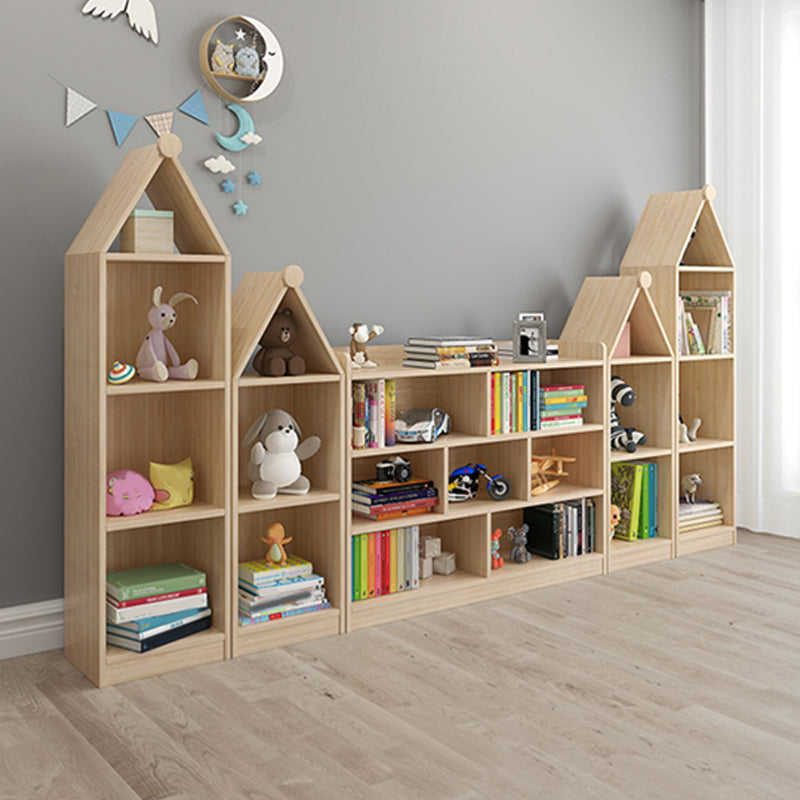 Solid Wood Kids Storage Cubby Nordic Home Freestanding Bookcase