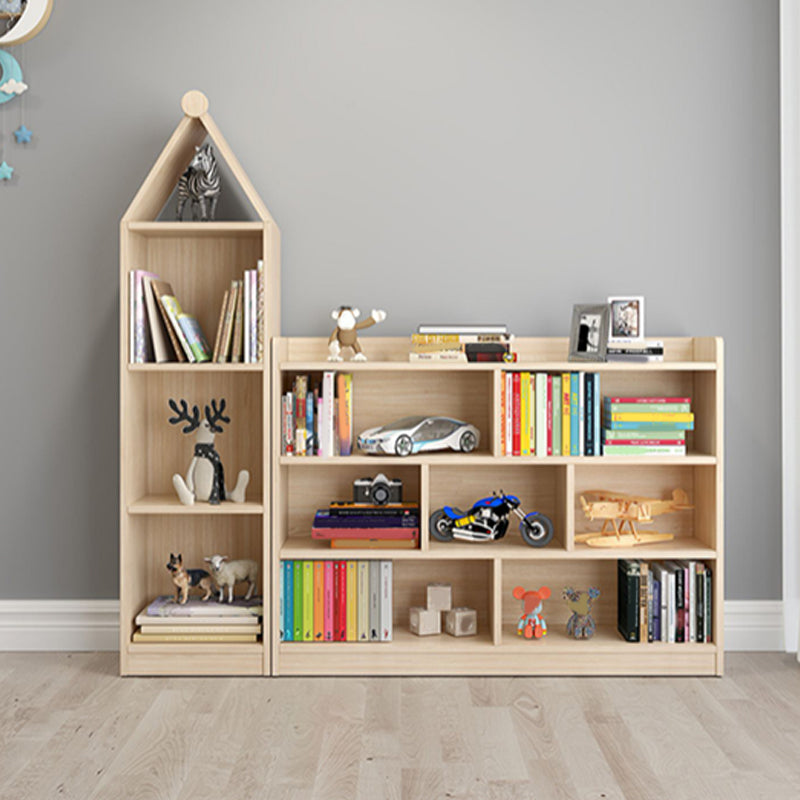 Solid Wood Kids Storage Cubby Nordic Home Freestanding Bookcase