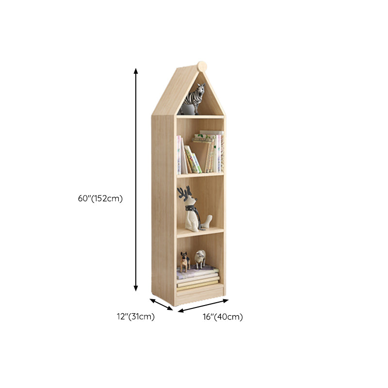 Solid Wood Kids Storage Cubby Nordic Home Freestanding Bookcase