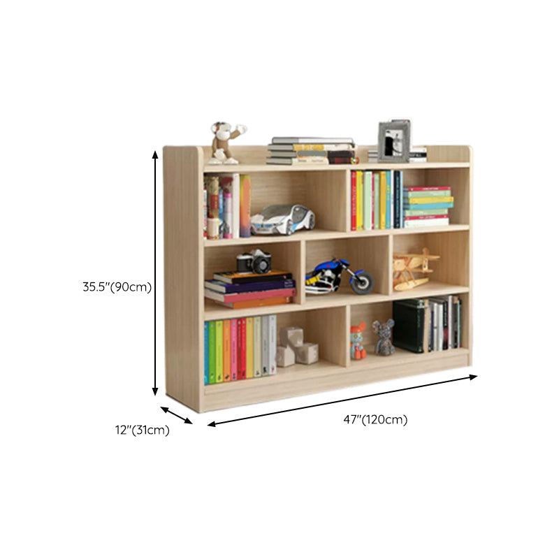 Solid Wood Kids Storage Cubby Nordic Home Freestanding Bookcase