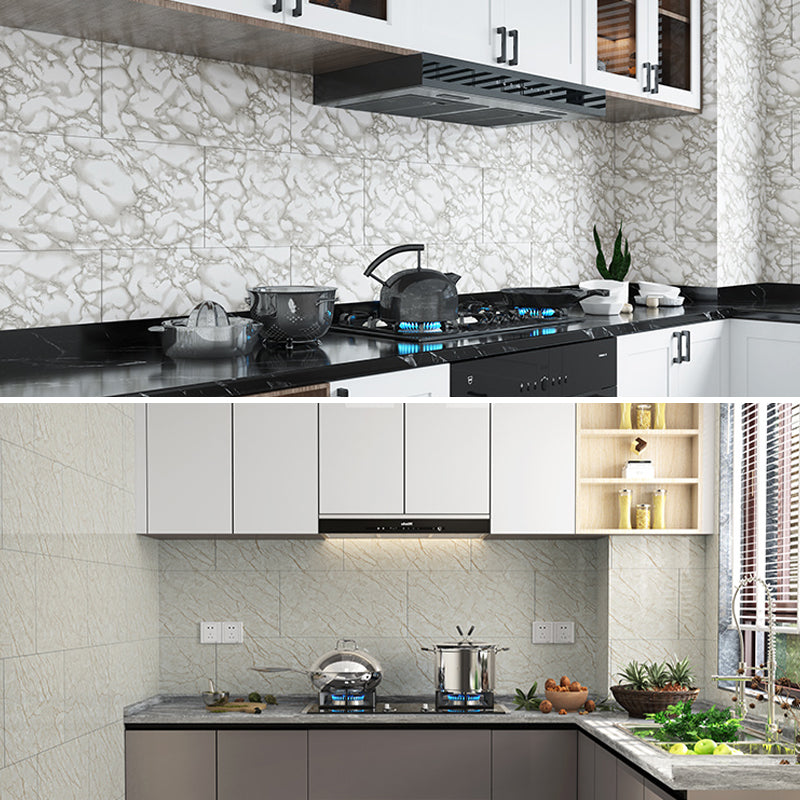 Modern Peel and Stick Backsplash Tile PVC Peel/Stick Backsplash Tile