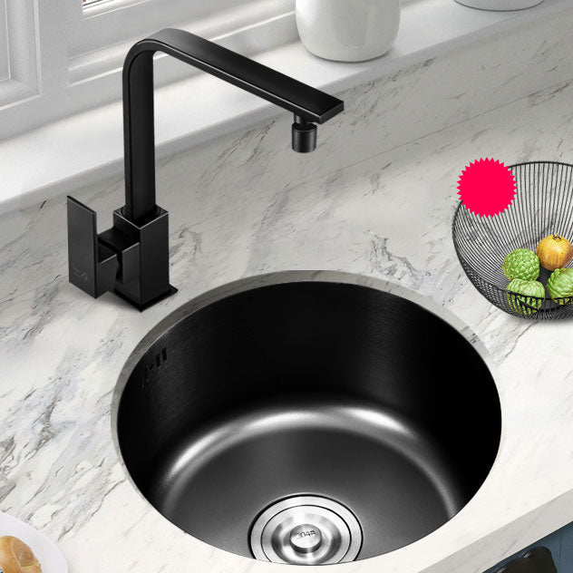 Contemporary Style Kitchen Sink Stainless Steel Kitchen Sink with Single Bowl