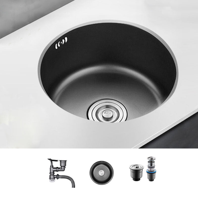 Contemporary Style Kitchen Sink Stainless Steel Kitchen Sink with Single Bowl