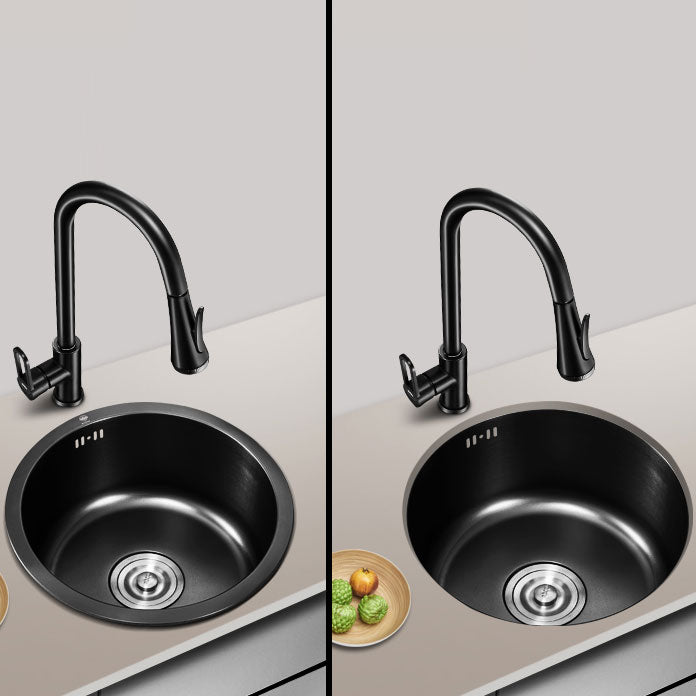 Contemporary Style Kitchen Sink Stainless Steel Kitchen Sink with Single Bowl